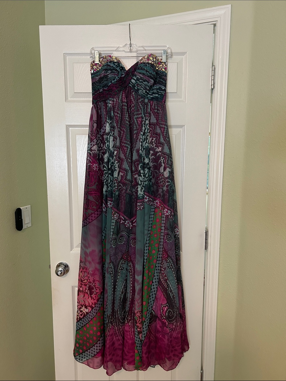 Jovani strapless gown
